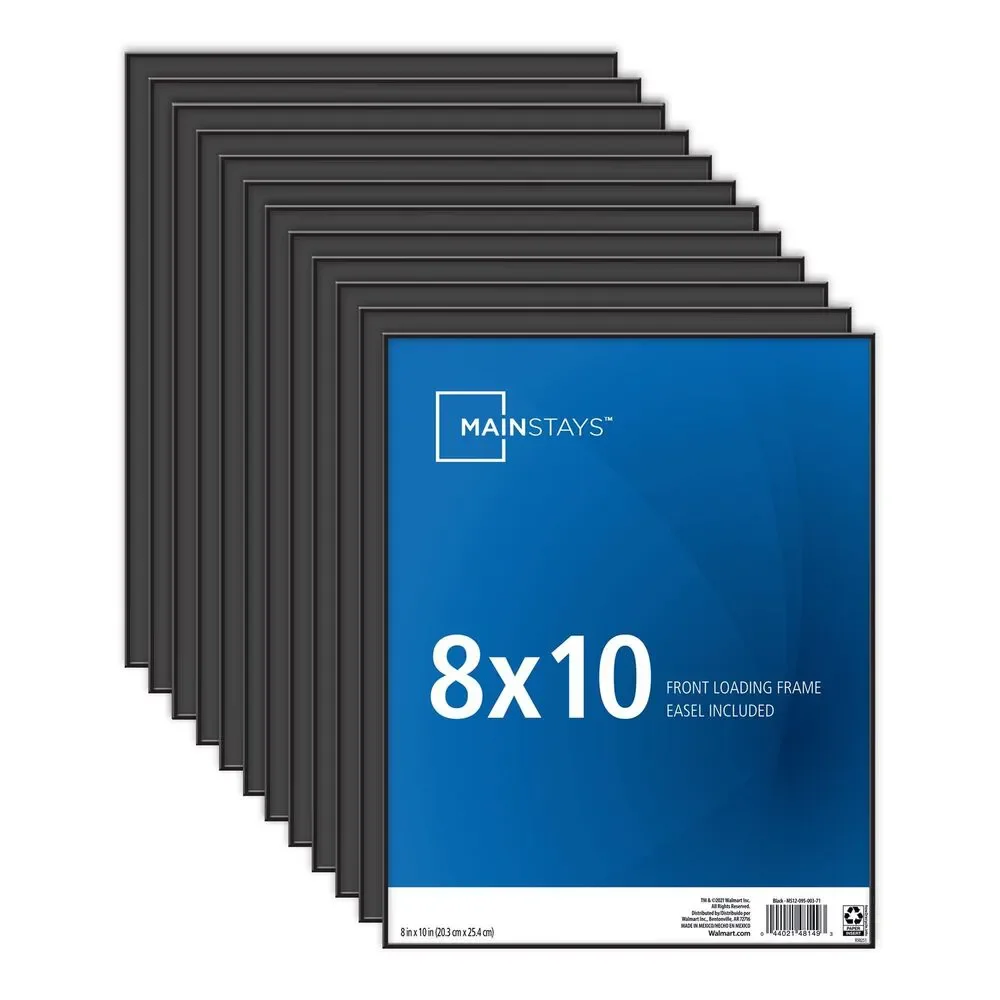 Mainstays 8x10 Front Loading Picture Frame - Black - Free Shipping
